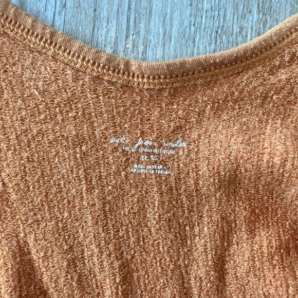 Womens Urban Outfitters Orange Cropped Ribbed Tank - XL - Picture 5 of 5